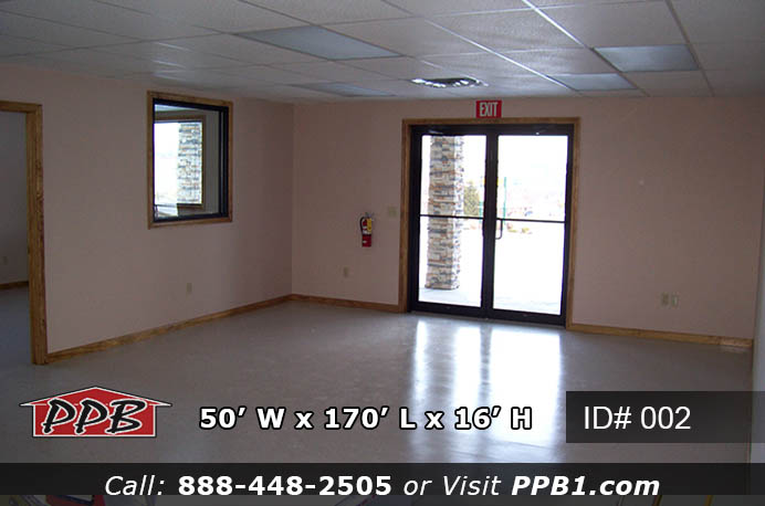 Office interior with double commercial glass entry door inside 002 50x170x16 Pennsylvania commercial building