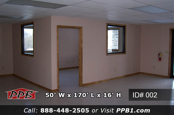 Finished office interior inside 002 50x170x16 commercial workshop building Pennsylvania