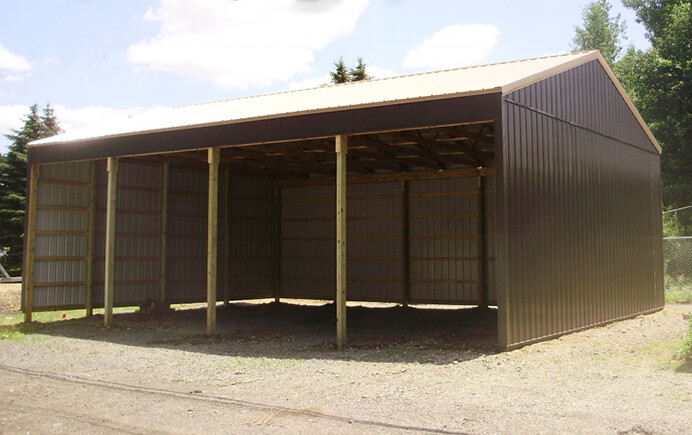 372 – 3 Sided Post Frame Building