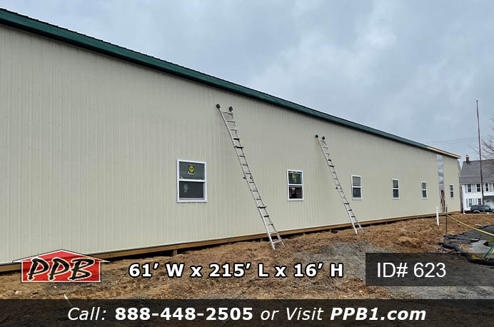 623 - Commercial Pole Building with Twelve Garage Doors