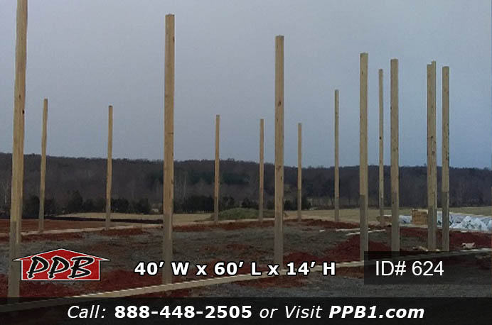 poles in ground for pole building