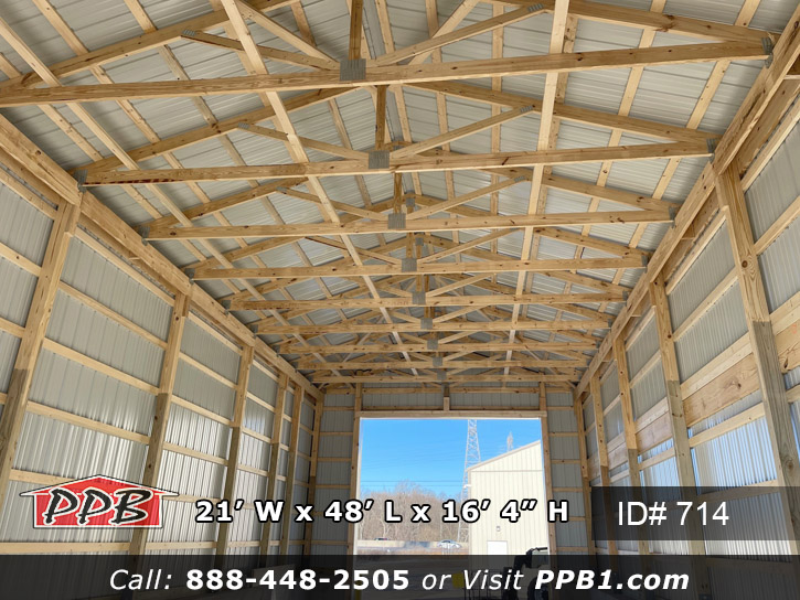 Roof Trusses in Township Building