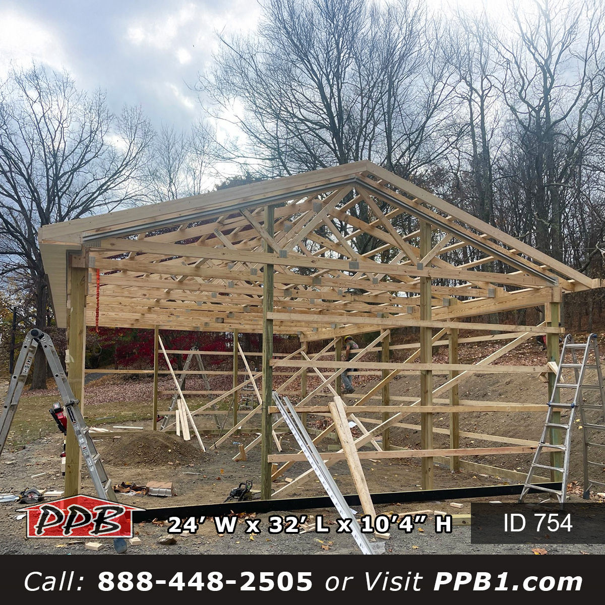 754 (24'Wx32'Lx10'H) | Pioneer Pole Building