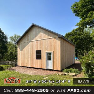 779 24x30x12 garage with board and batten style