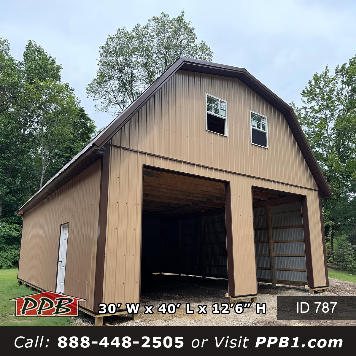GAMBREL 3 787 (30’Wx40’Lx12’H)