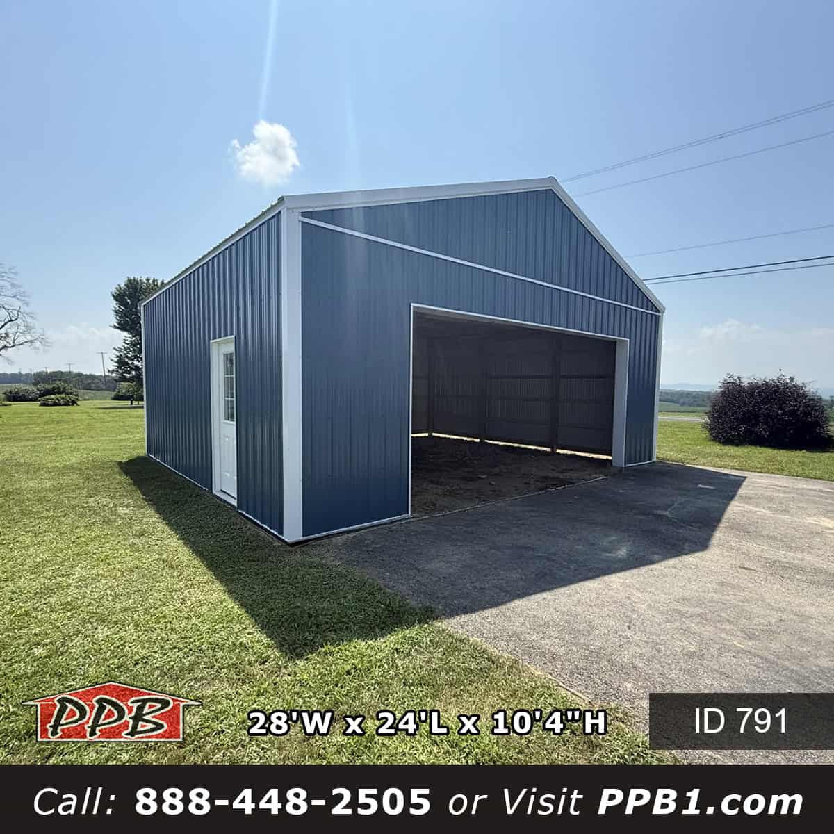 791 (28’Wx24’Lx10’H)