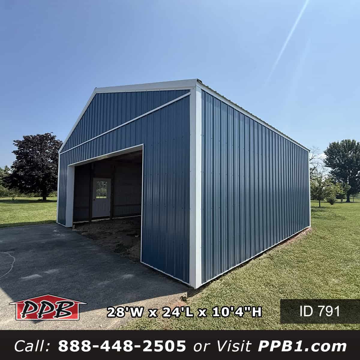 Pennsylvania Garage Building 791 Ocean Blue Garage Pennsylvania Post Frame