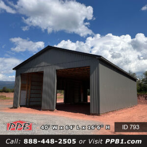 793 40x64x16 Pennsylvania Post Frame Garage