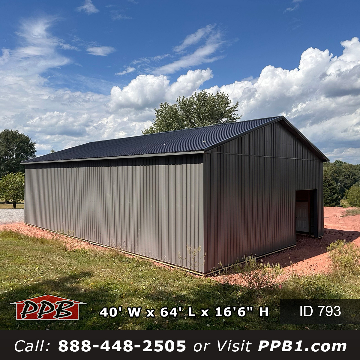 Large Pennsylvania Garage Building Four Door Post Frame Garage Pennsylvania