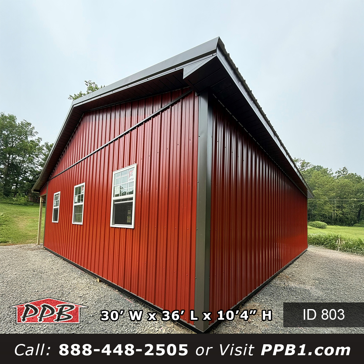 Red Frontier Panel Garage with Bronze Trim in New Jersey