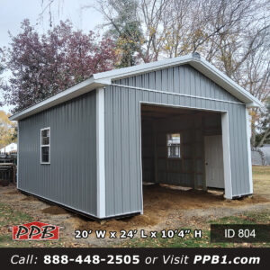 804 20x24x10 New Jersey Post Frame Garage