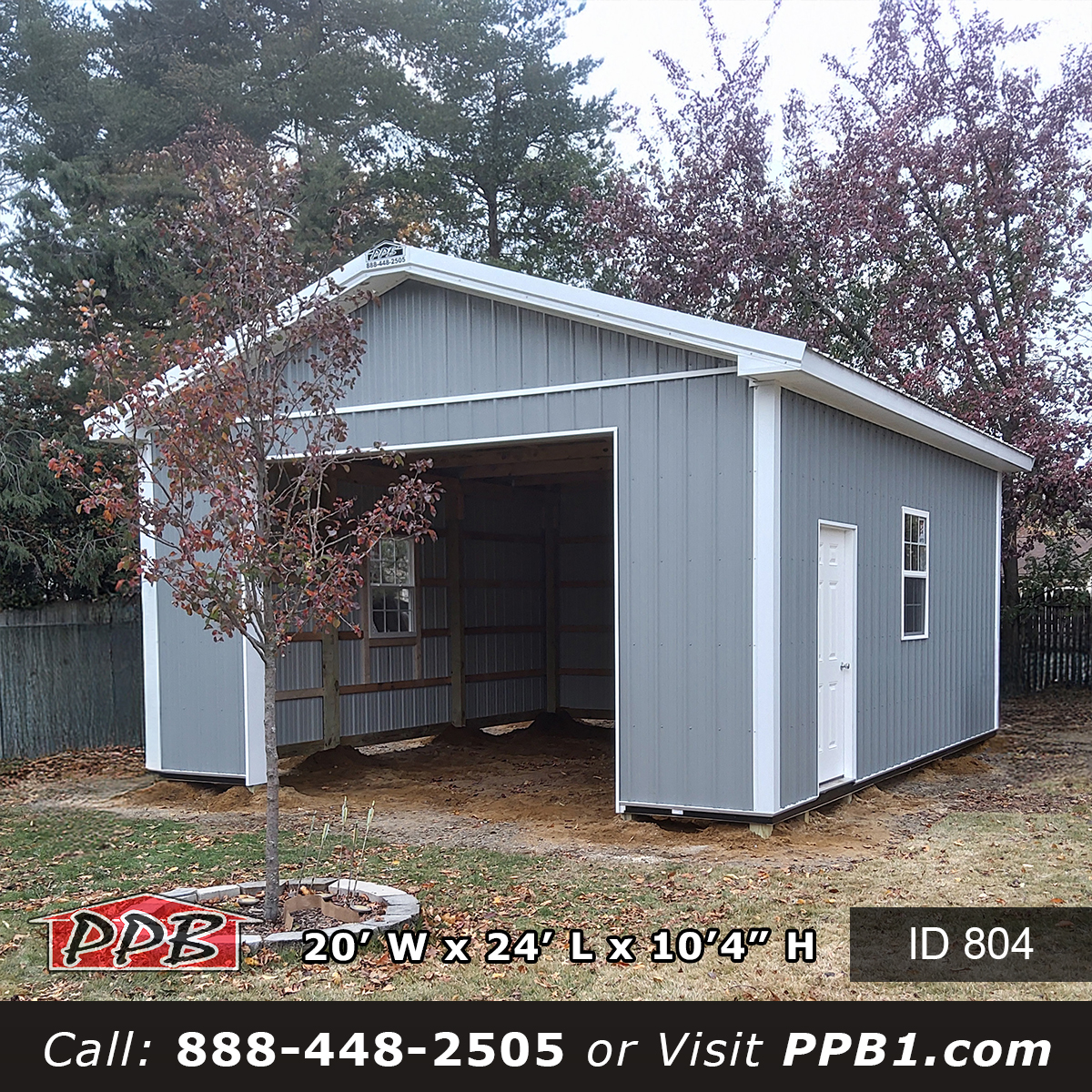Gray Garage With Slate Frontier Roof