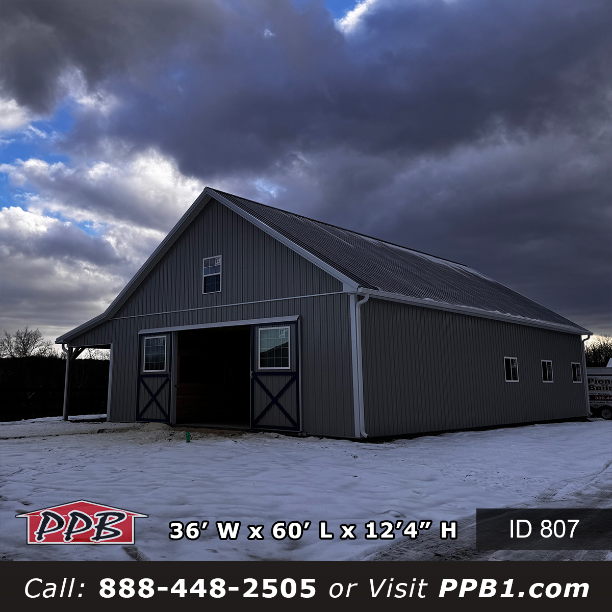 Sliding Door Horse Barn Exterior