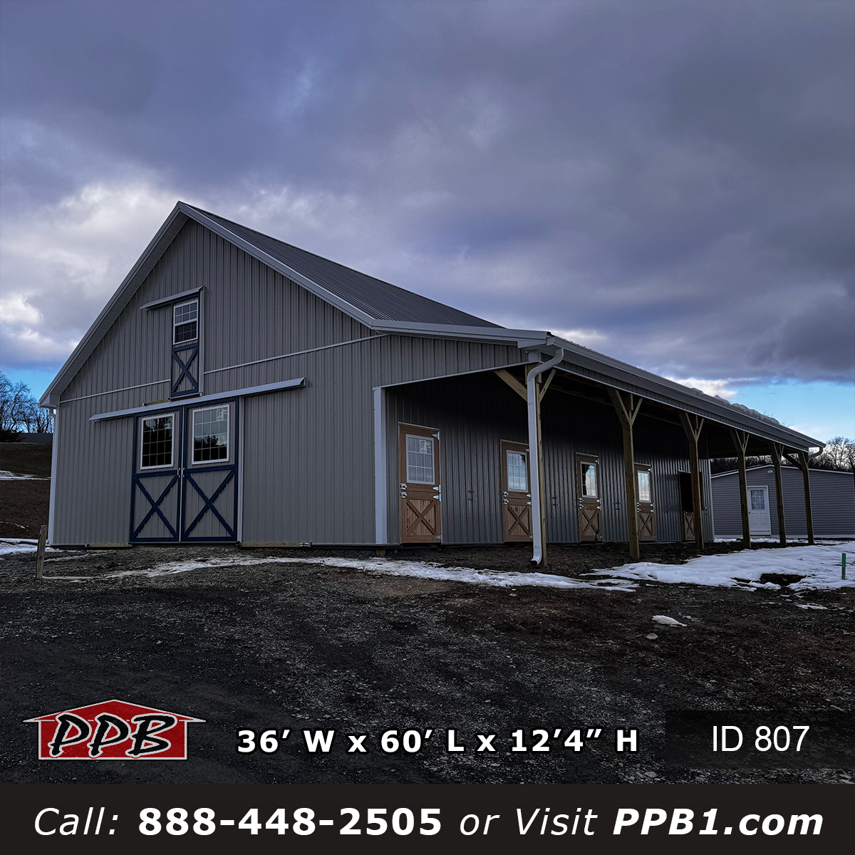 Crossbuck Horse Barn Exterior